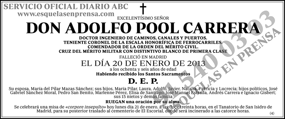 Adolfo Pool Carrera